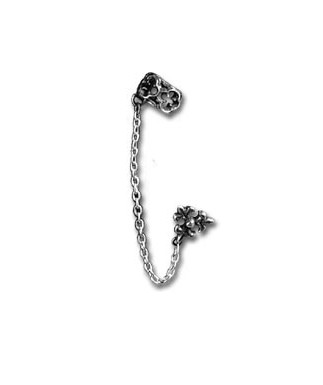 Alchemy Gothic E194 Parler Cuff Stud Earring