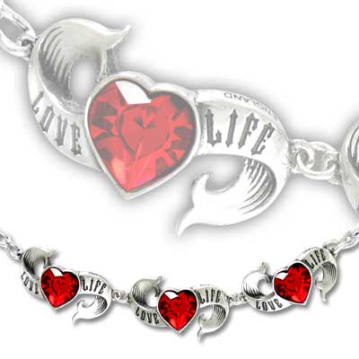Alchemy Gothic ULFA1 Love Life Bracelet