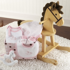 Baby Aspen BA11017PK Rockabye Baby Rocking Horse... by Baby Aspen
