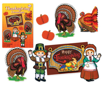 Beistle - 99356 - Thanksgiving Decorama - Pack of 6