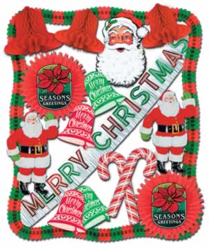 Beistle - 22605 - Christmas Decorating Kit - 19 Pieces