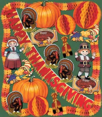 Beistle - 99605-F - FR Thanksgiving Decorating Kit - 22 Pieces