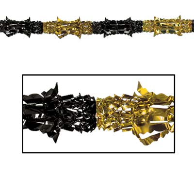 Beistle - 50509-BKGD - Metallic Garland- Pack of 12
