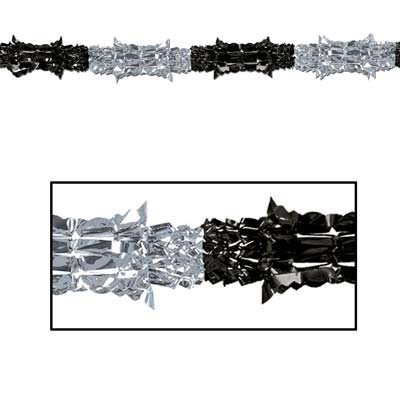 Beistle - 50509-BKS - Metallic Garland- Pack of 12