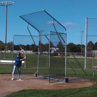 Jaypro Bb-3555 Deluxe Portable Baseball Backstop - With Side Wings