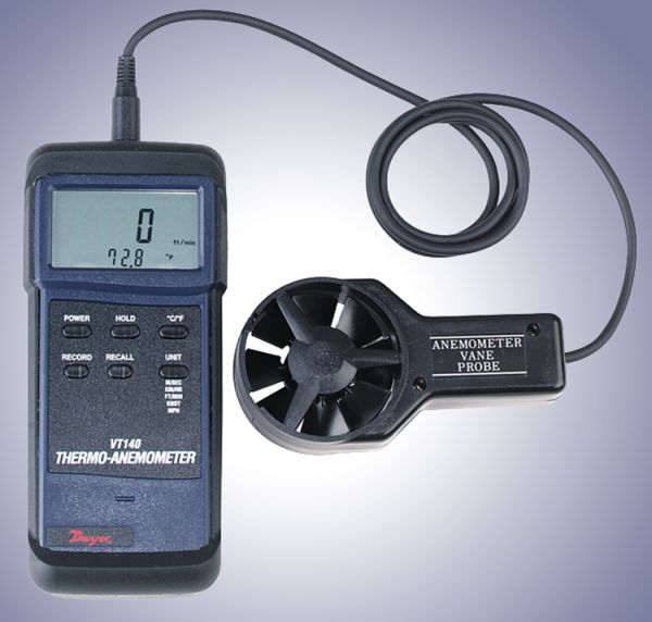 Lindemann 610898 Dwyer Instruments Vane Anemometer VT -140