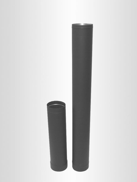 345006 Heat Fab 6 X 12 Inch Black Stovepipe - 22 Ga.