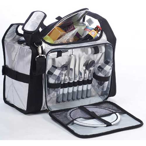 Picnic Plus PS2-214SL Razor Picnic Set For Two - Silver
