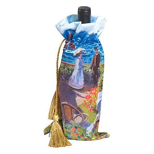 Picnic Plus PSA-414G Gallery Wine Bottle Gift Bag - Garden At St. Adresse