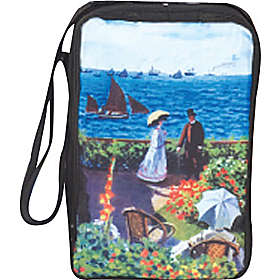 Picnic Plus PSA-418G Gallery Double Wine Bottle Tote - Garden At St. Adresse