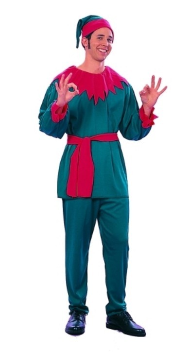 82030 Santas Helper Costume - Size Adult Standard One Size Fits Most