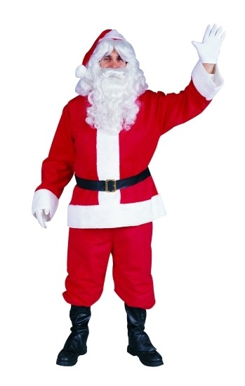 RG Costumes 82500 Santa Suit Plush Costume - Size Male Plus Size 46-50