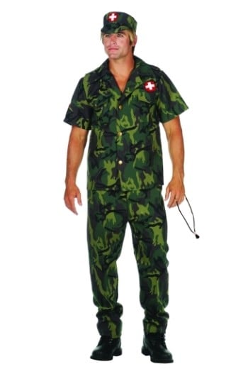 Army Doctor Costume - Size Male 46-50