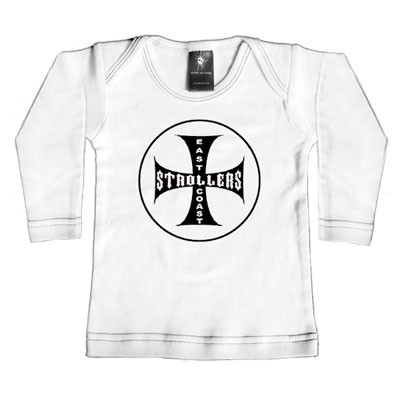 Rebel Ink Baby 338wls1218 East Coast Strollers 1824 Month White Long Sleeve Tee