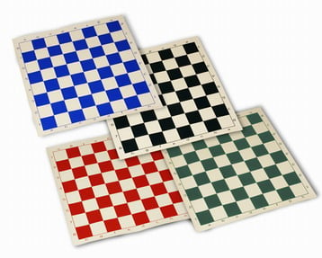2341-bl Roll Up Chess Mat 20 Inch - Blue