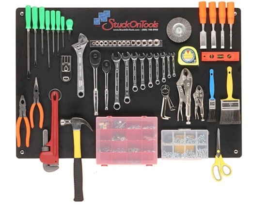 Stuck on Tools TB23BK01 Deluxe Tool Board  Black