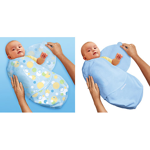 Summer Infant 10150 SwaddleMe Set Of 2 Microfleece Swaddling Blankets - Small - 