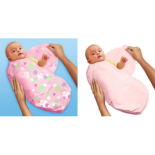 Summer Infant 10151 SwaddleMe Set Of 2 Microfleece Swaddling Blankets - Small - 