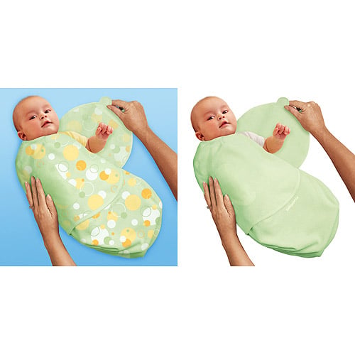 Summer Infant 10152 SwaddleMe Set Of 2 Microfleece Swaddling Blankets - Small - 