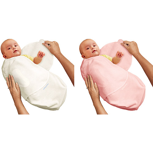 Summer Infant 10154 SwaddleMe Set Of 2 Microfleece Swaddling Blankets - Small - 