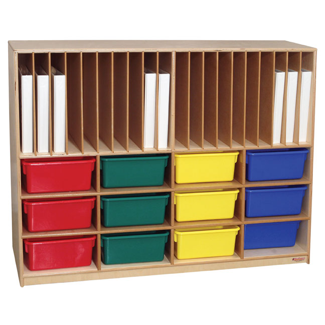 45083 - Tip-me-not Portfolio Storage Center With Assorted Color Trays