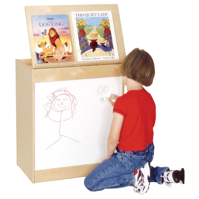 Big Book Display And Storage With Magnetic Markerboard