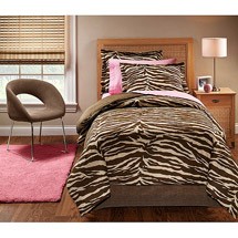 TexStyle BS-4013 10MULT Wild Zebra Complete Bedding Set - Twin Size