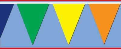 Beistle - 50702-MC - Outdoor Pennant Banner- Pack of 12