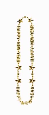 Beistle - 80595-GD - Happy New Year Beads-Of-Expression- Pack of 12