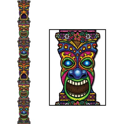 Jointed Tiki Totem Pole- Pack Of 12