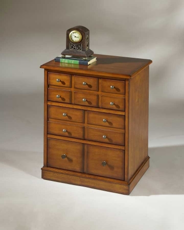 Butler Specialty 1562011 CDDVD Storage Chest Antique Cherry Finish
