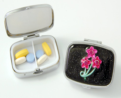 181799-42 Secret Garden Rectangular Pill Box