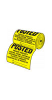 Hy-ko Tsr-100 12 X 12 Inch Posted Private Property Sign - Roll Of 100