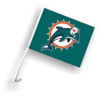 Fremont Die Consumer F98933 Car Flag 11.5 x 14.5 Miami Dolphins