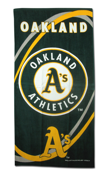 McArthur R1120 Towel 30 x 60 Oakland Athletics