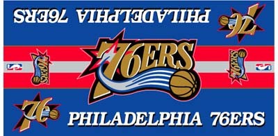 McArthur R1219 Towel 30 x 60 Philadelphia 76ers