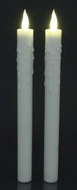 Smart Candle SCBDFT10-2-CL Battery Operated Ivory Formal Taper - 2 Pack