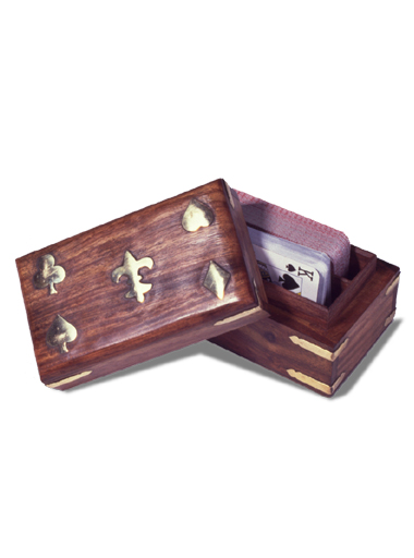 2709 Wooden Playing Card Box