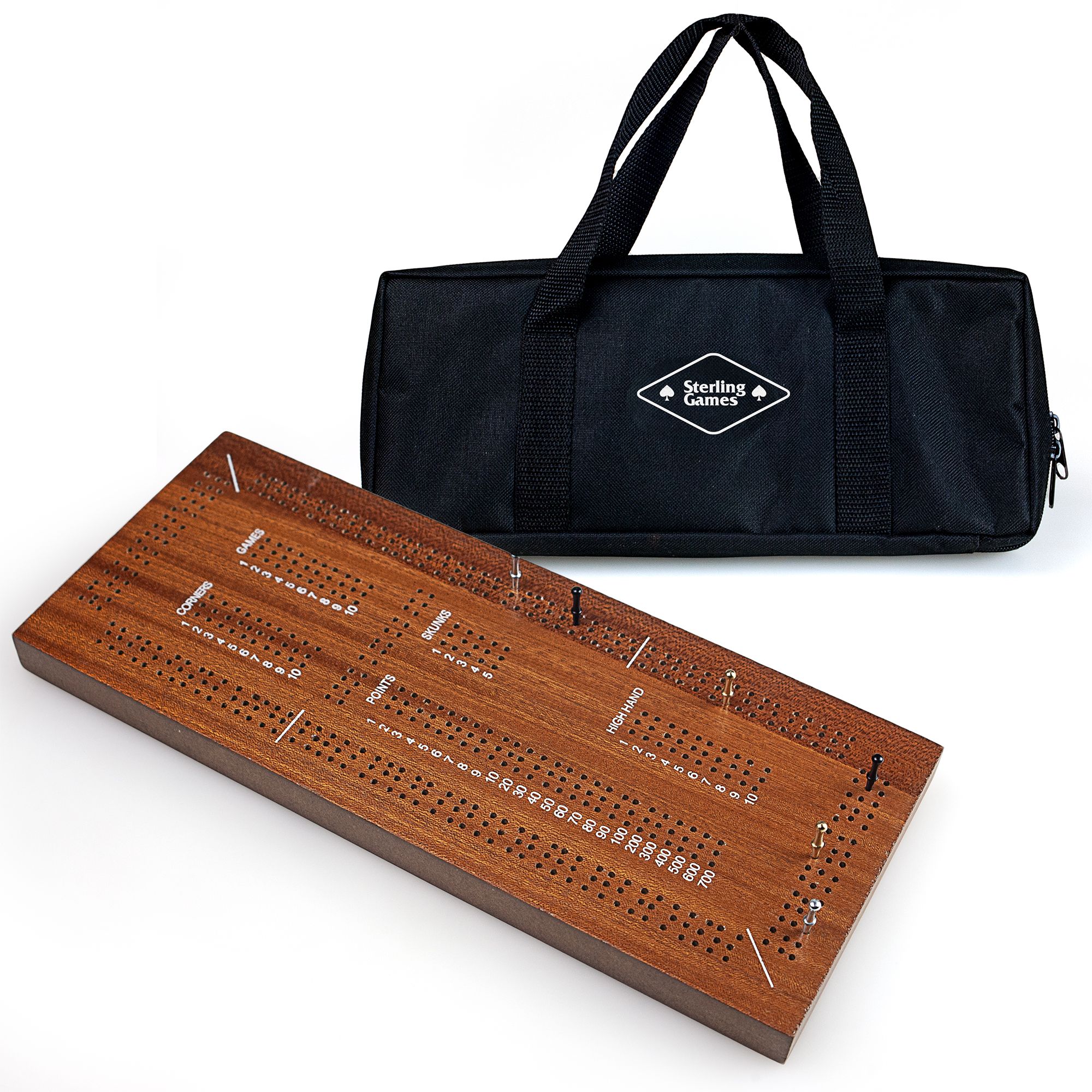 3517 Traveling Triple Track Cribbage With Carrying Case