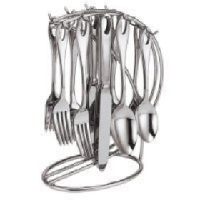 01567 Flatware Set Of 20 - With 9 Inch Stand