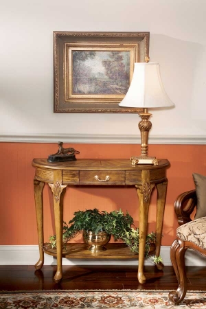 Butler Specialty 653001 Console Table - Vintage Oak Finish