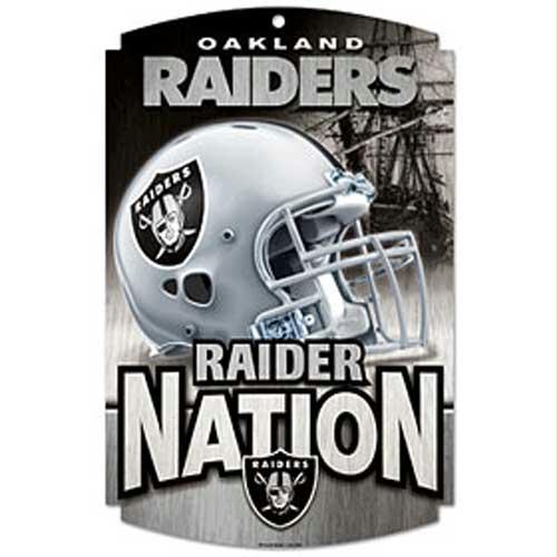Wincraft Oakland Raiders NFL Wood Sign