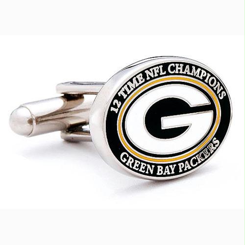 Cufflinks 12 Time NFL Champion Green Bay Packers Executive Cufflinks with Jewelry Box