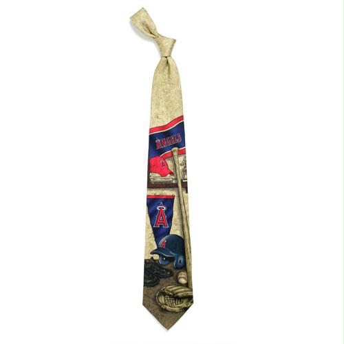 Eagles Wings Los Angeles Angels MLB Nostalgia 2 Mens Tie - 100 Percent Silk