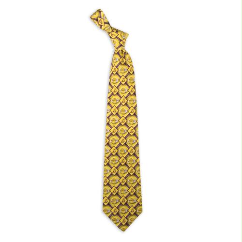 Eagles Wings Los Angeles Lakers NBA Pattern No.3 Mens Tie - 100 Percent Silk