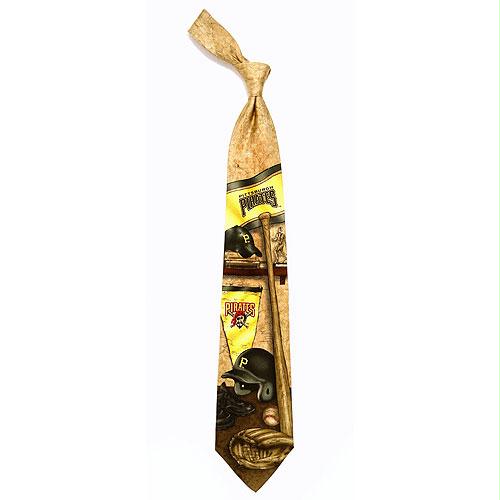Eagles Wings Pittsburgh Pirates MLB Nostalgia No.2 Mens Tie - 100 Percent Silk