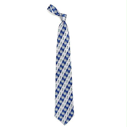 Eagles Wings Seattle Mariners MLB Pattern No.1 Mens Tie - 100 Percent Silk