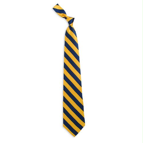 Eagles Wings Michigan Wolverines NCAA Stripes Mens Tie - 100 Percent Silk