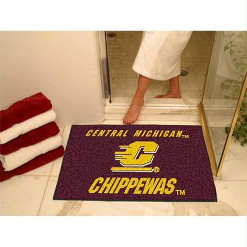 Fan Mats Central Michigan Chippewas NCAA AllStar Floor Mat 34 x 45 Inch