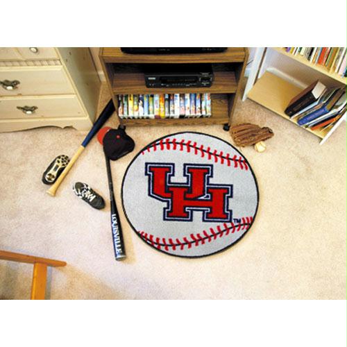Fan Mats Houston Cougars NCAA Baseball Round Floor Mat 29 Inch